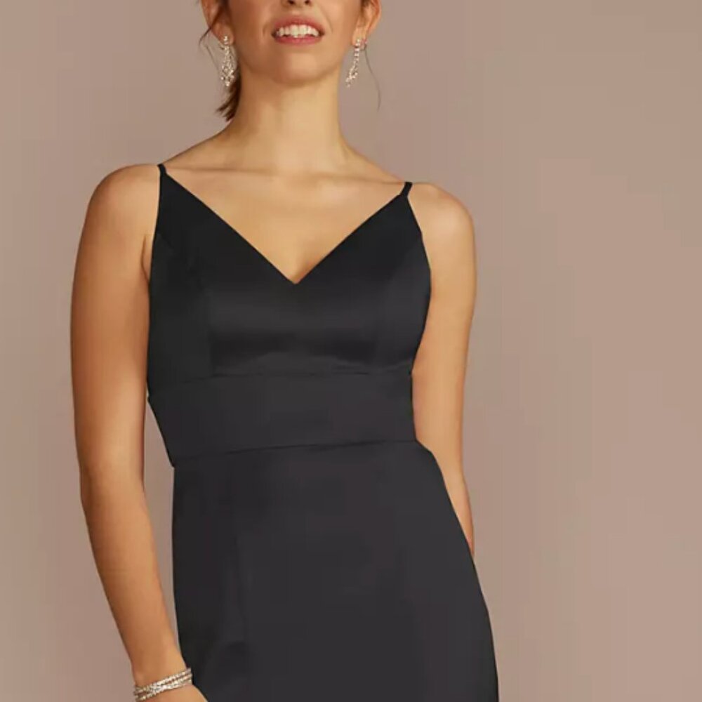 Clack satin maxi gown NWT